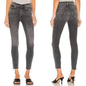 MOTHER Women's Skinny Jeans in Charcoal Gray